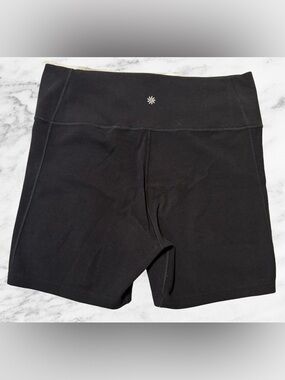 Athleta Black High-Rise Bike Shorts